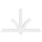Ekena Millwork Redmond Architectural Grade PVC Gable Bracket, 60"W x 35"H x 4"D x 4"F, 14/12 Pitch GBP060X35X0404RED00 - alternate 3